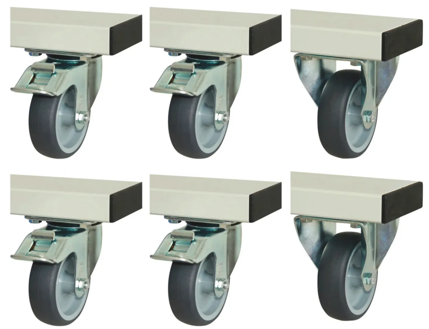 Rollensatz, Traglast 600 kg, Ø100 mm