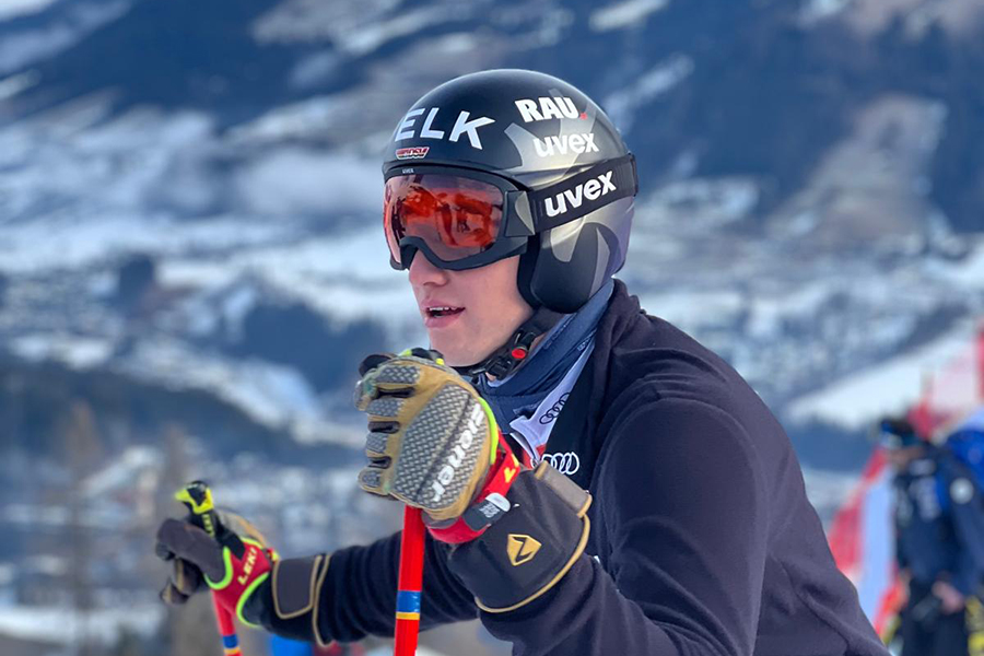 Luis Vogt konzentriert auf der Piste