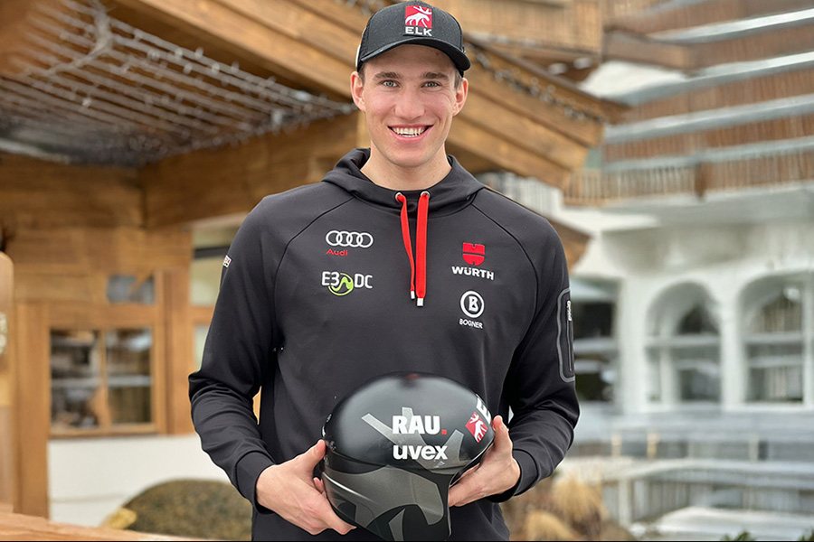 Luis Vogt präsentiert neunen Sponsor