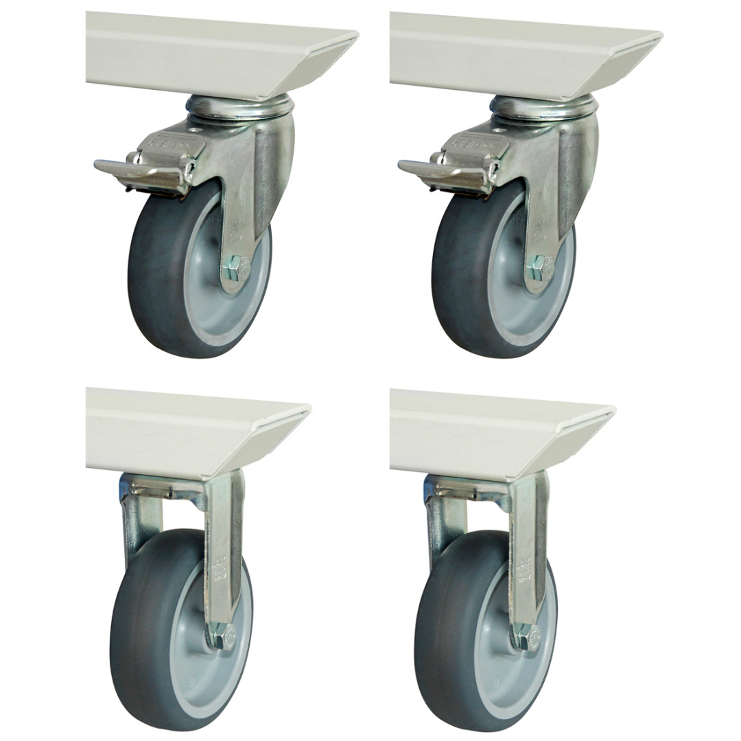 Rollensatz, Traglast 150 kg, Ø100 mm